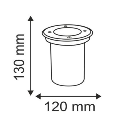 Уличный тротуарный светильник COMETA 1xGU10/50W/230V IP65