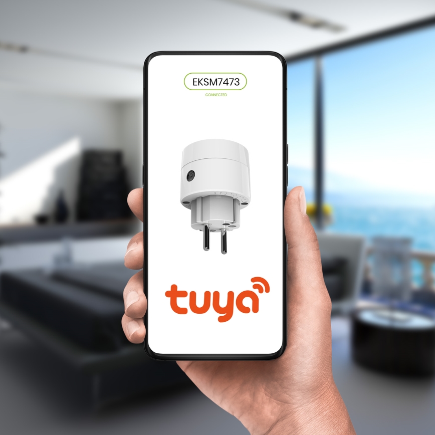 Умная розетка 2300W/230V/10A Wi-Fi Tuya