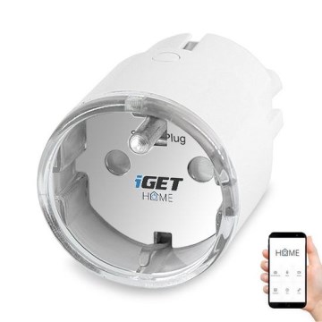 Умная розетка с измерением потребления 3680W/230V Wi-Fi