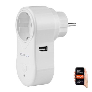 Умная розетка SMART 3400W/230V Wi-Fi Tuya + USB SCHUKO