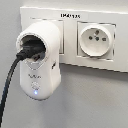 Умная розетка SMART 3400W/230V Wi-Fi Tuya + USB SCHUKO