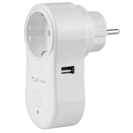 Умная розетка SMART 3400W/230V Wi-Fi Tuya + USB SCHUKO