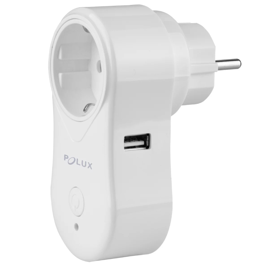 Умная розетка SMART 3400W/230V Wi-Fi Tuya + USB SCHUKO
