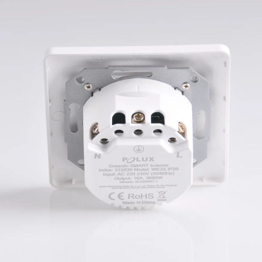 Умная розетка SMART 3680W/230V/16A Wi-Fi Tuya SCHUKO