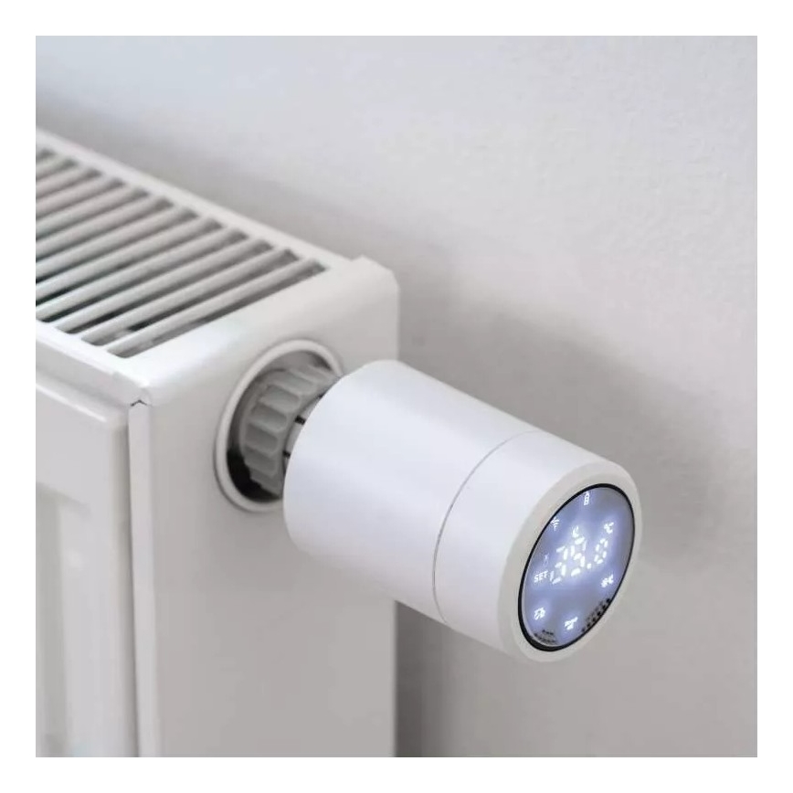 Умная термоголовка с ЖК-дисплеем GoSmart M30x1,5 2xAA/1,5V Tuya