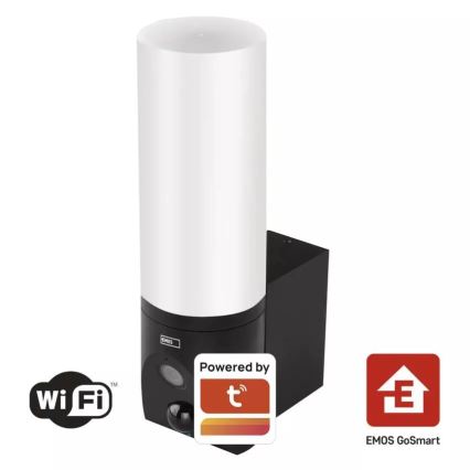 Умная уличная LED-камера с подсветкой GoSmart LED/12W/230V 3200K IP65 Wi-Fi Tuya черная