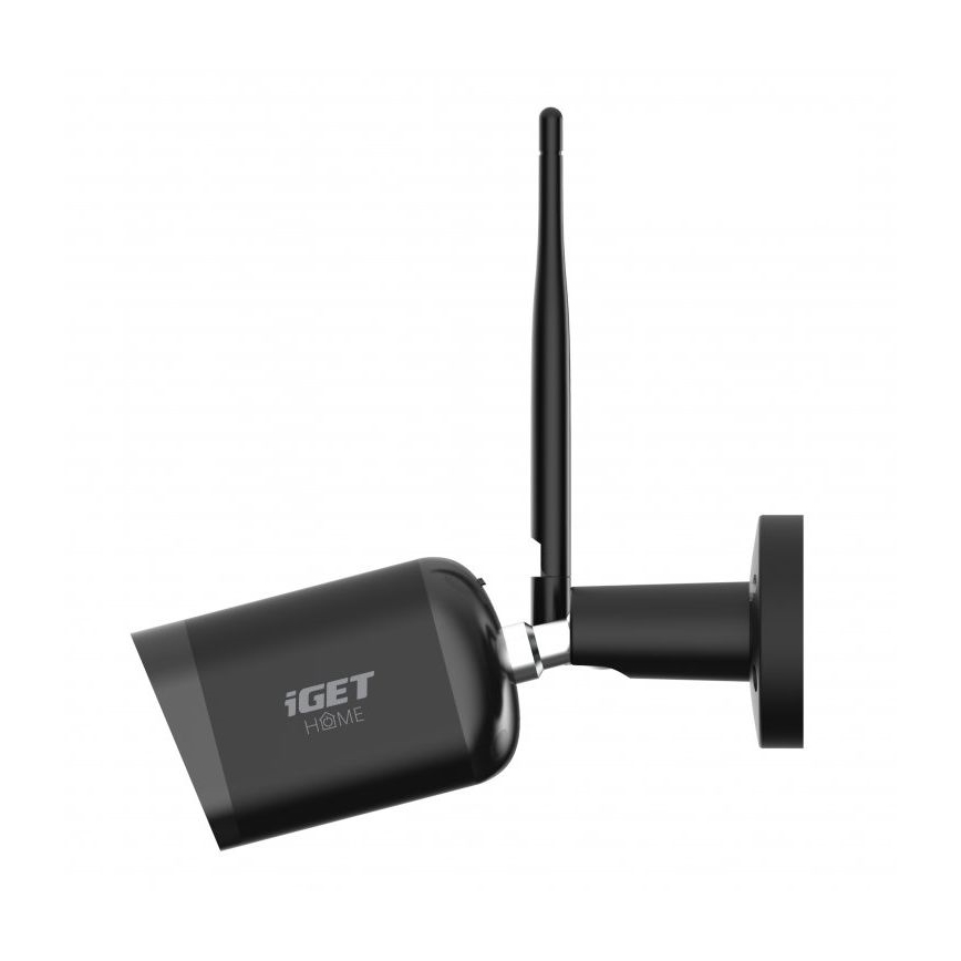 Умная уличная камера с датчиком, Full HD 1080p, 12V, IP65, Wi-Fi, Tuya, чёрная