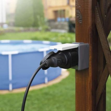 Умная уличная розетка GoSmart 3680W/230V/16A Wi-Fi Tuya IP44