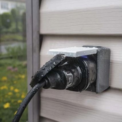 Умная уличная розетка GoSmart 3680W/230V/16A Wi-Fi Tuya IP44