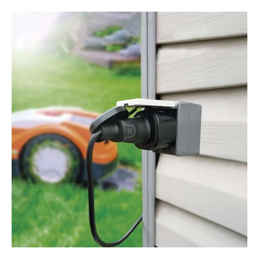 Умная уличная розетка GoSmart 3680W/230V/16A Wi-Fi Tuya IP44