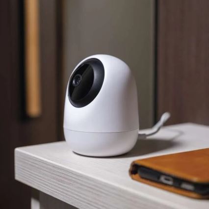 Умная внутренняя поворотная камера с датчиком движения GoSmart 5V Wi-Fi Tuya белая