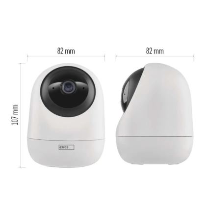 Умная внутренняя поворотная камера с датчиком движения GoSmart 5V Wi-Fi Tuya белая