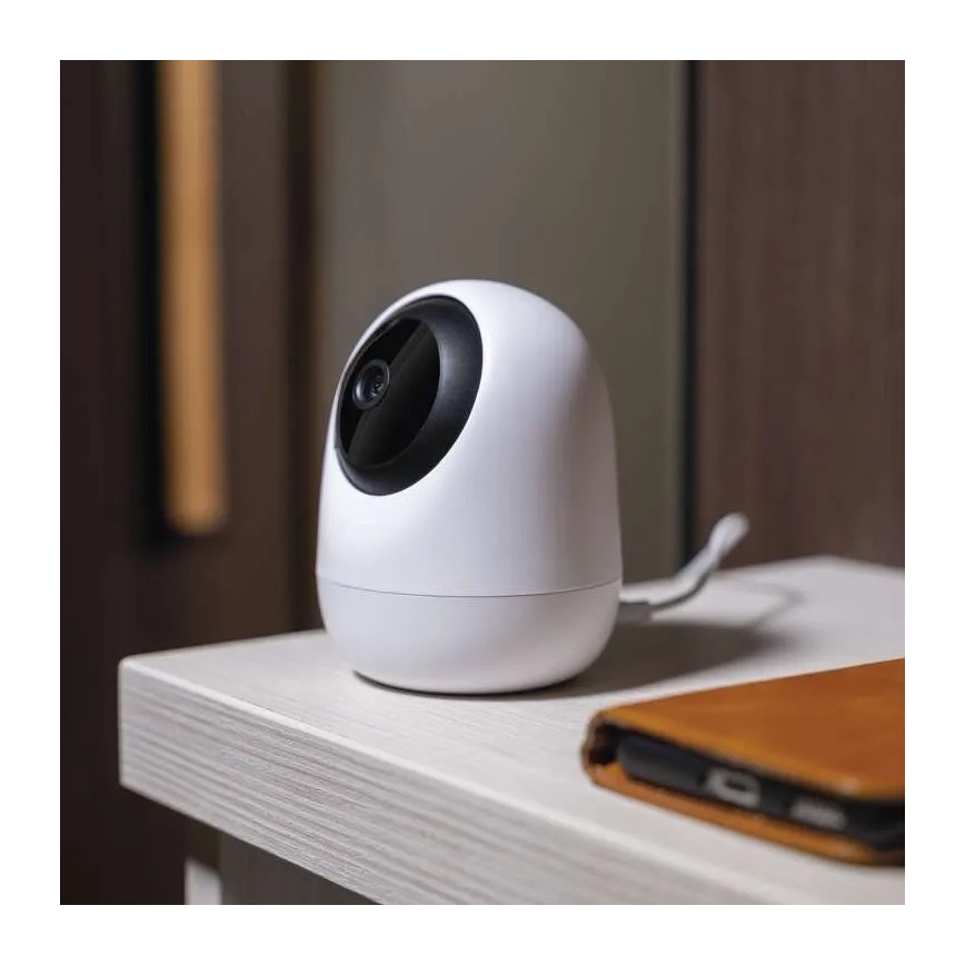 Умная внутренняя поворотная камера с датчиком движения GoSmart 5V Wi-Fi Tuya белый