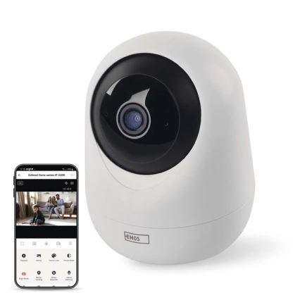 Умная внутренняя поворотная камера с датчиком движения GoSmart 5V Wi-Fi Tuya белый