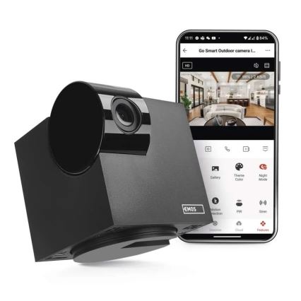Умная внутренняя поворотная камера с датчиком движения GoSmart 5V Wi-Fi Tuya черный