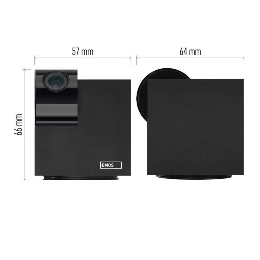 Умная внутренняя поворотная камера с датчиком движения GoSmart 5V Wi-Fi Tuya черный