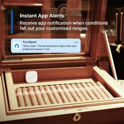 Умный датчик для измерения температуры и влажности 1xCR2450