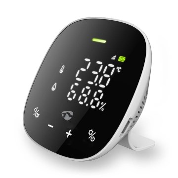 Умный датчик качества воздуха со светодиодным дисплеем SmartLife Wi-Fi