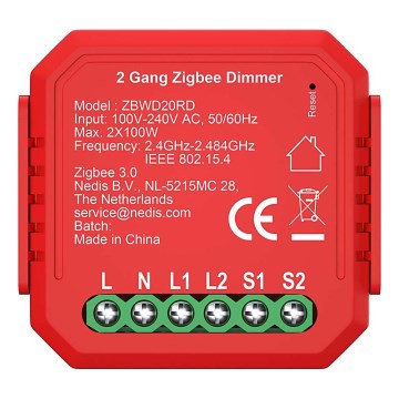 Умный двухканальный диммер SmartLife 230 В