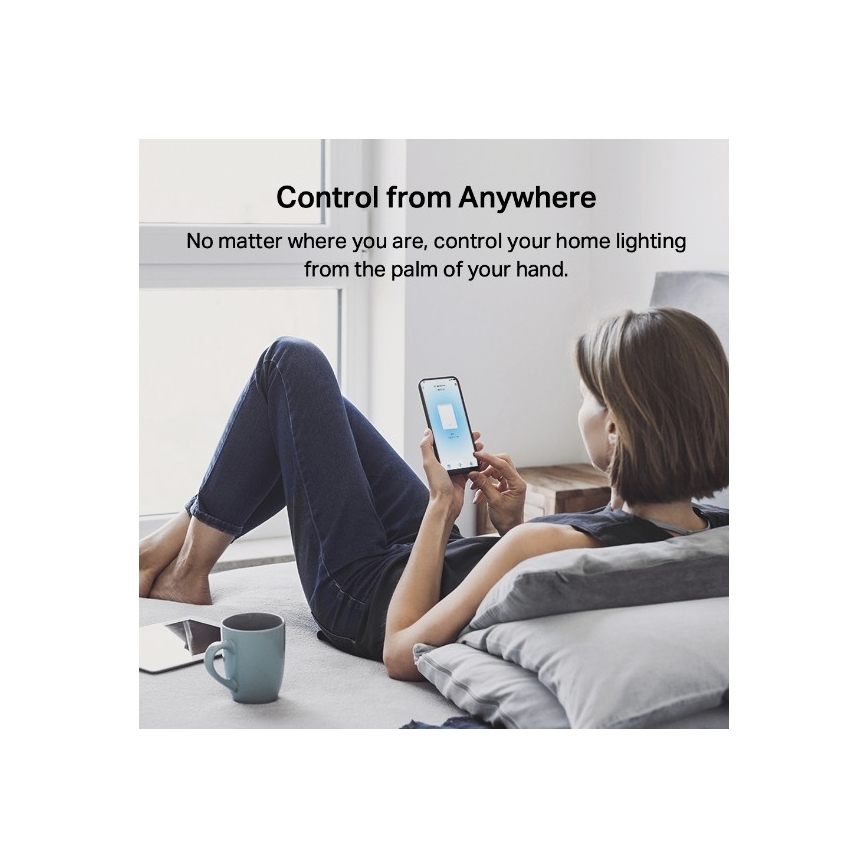 Умный двухкнопочный выключатель для освещения 2xAAA