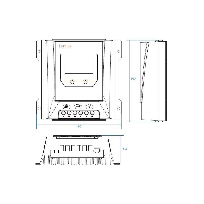 Умный регулятор заряда солнечной батареи MPPT 12-24V/20A IP32