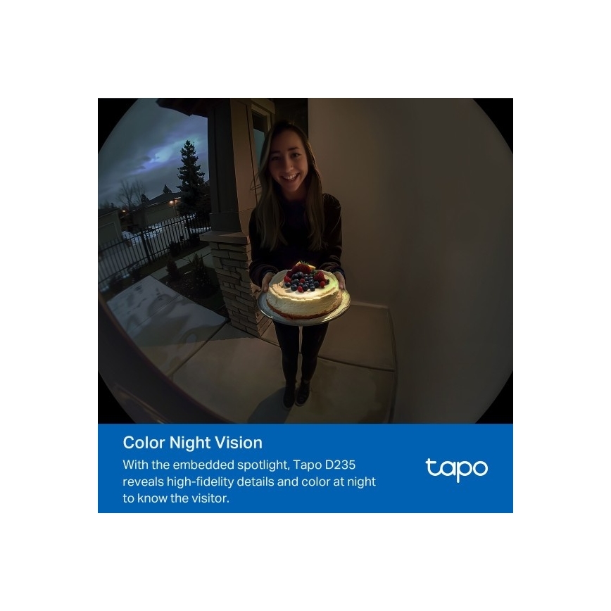 Умный видеозвонок 2K 10000 mAh IP66 Wi-Fi Tuya