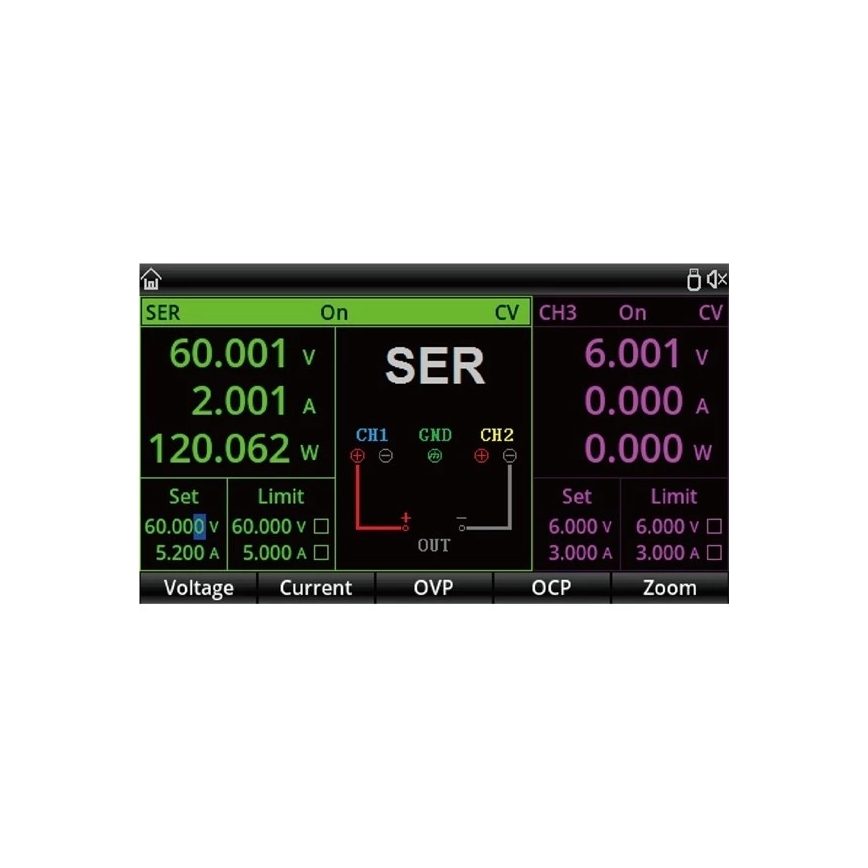 Uni-T UDP3305S-E - лабораторний блок живлення UDP3305S-E 0-30V/0-6A