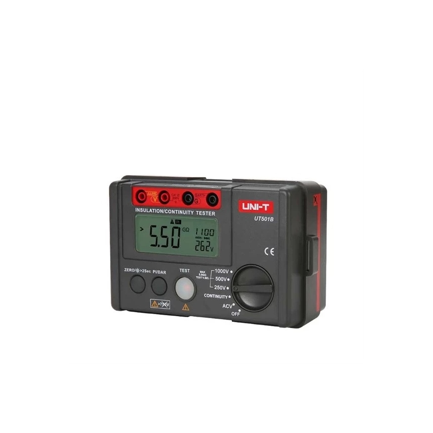 Uni-T UT501B - Мегаомметр для вимірювання ізоляційного опору, живлення 6xAA