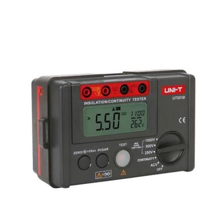 Uni-T UT501B - Мегаомметр для вимірювання ізоляційного опору, живлення 6xAA
