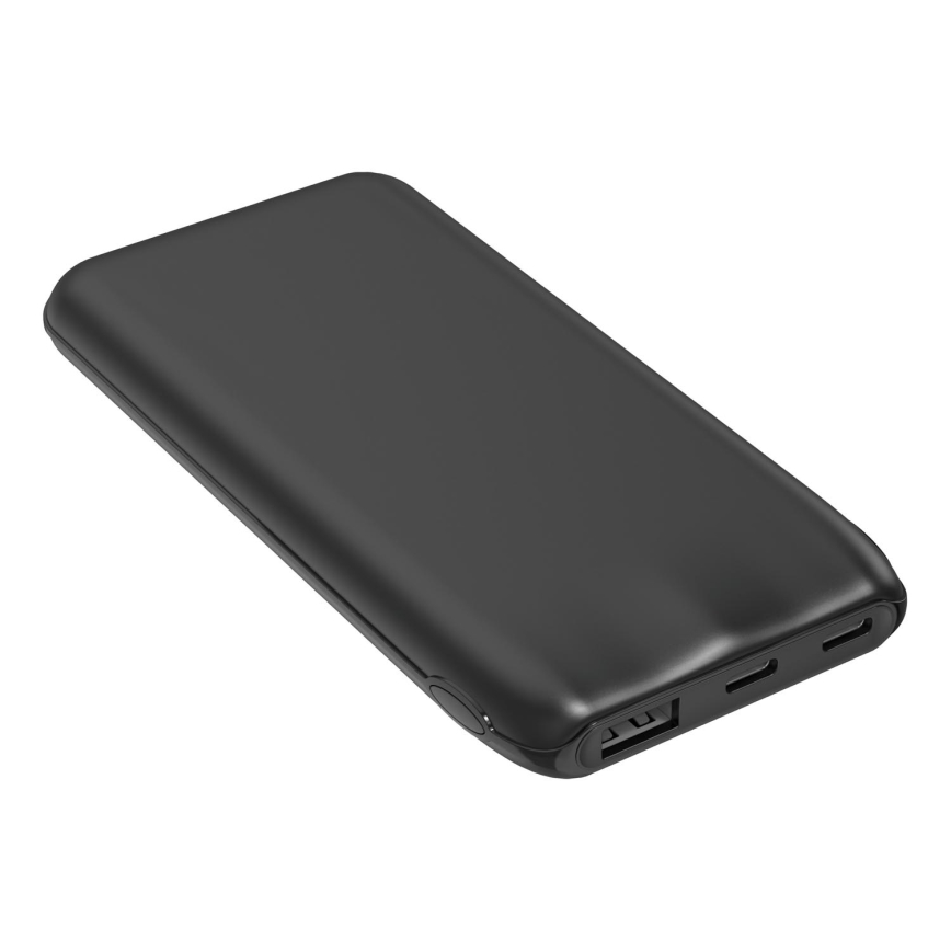 Універсальна мобільна батарея 10000 mAh 10W Power Delivery 2xUSB-C + 1xUSB-A чорний