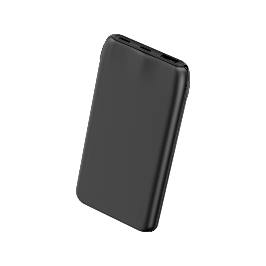 Універсальна мобільна батарея 10000 mAh 10W Power Delivery 2xUSB-C + 1xUSB-A чорний