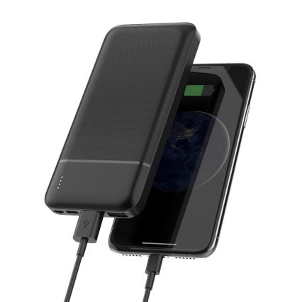 Універсальна мобільна батарея 10000 mAh 5V чорний