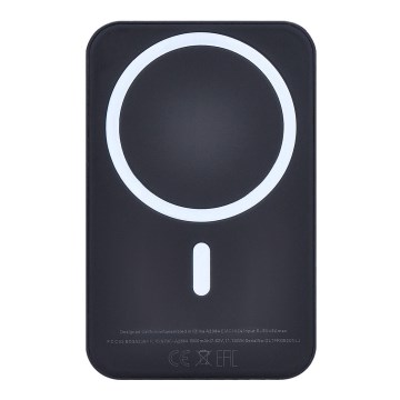 Універсальна мобільна батарея 5000 mAh Magsafe чорний