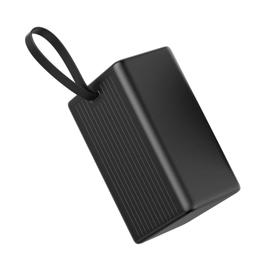 Універсальна мобільна батарея 80000 mAh 20W Power Delivery 4xUSB-A + 2xUSB-C з LED ліхтариком і USB-C кабелем 1м чорний
