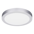 Универсальная LED-панель 2 в 1 (накладная/встраиваемая), 18 Вт, 230 В, 3000/4000/6000 К, диаметр 22,5 см, IP54, серебристая