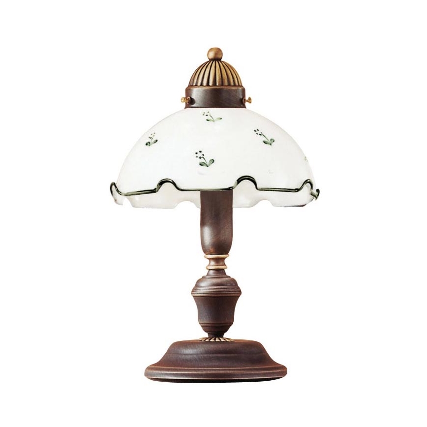 Універсальне запасне скло NONNA E27, діаметр 20 см, біле/зелене