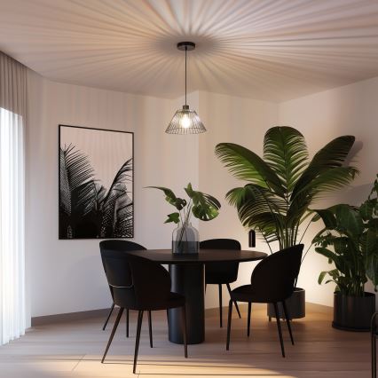 Універсальний абажур CURITIBA, діаметр 30 см, чорний