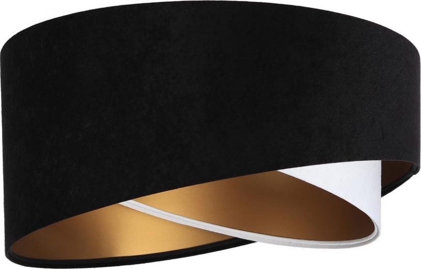 Універсальний абажур GALAXY E27 діаметром 45 см чорний/білий/золотий