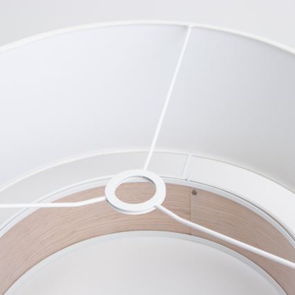 Універсальний абажур KERIA, діаметр 50 см, білий/коричневий