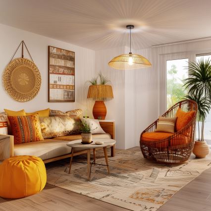 Універсальний абажур KERIA, діаметр 70 см, коричневий