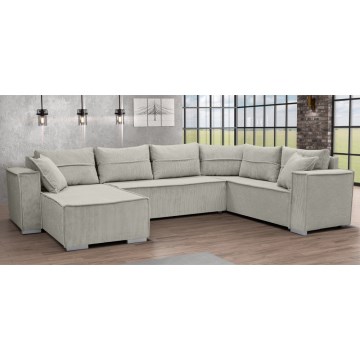 Універсальний U-подібний розкладний кутовий диван LONDON, бежевий