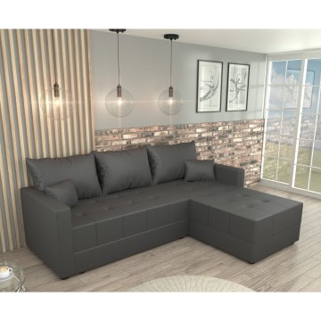 Універсальний кутовий розкладний диван L DUBLIN, сірий