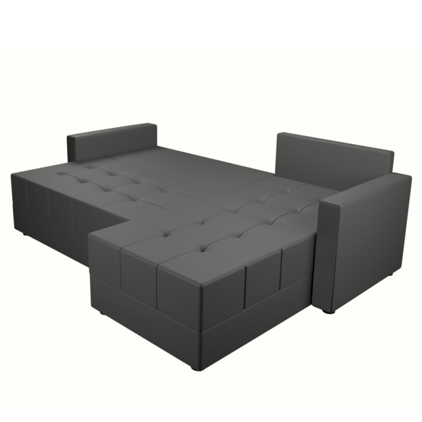 Універсальний кутовий розкладний диван L DUBLIN, сірий