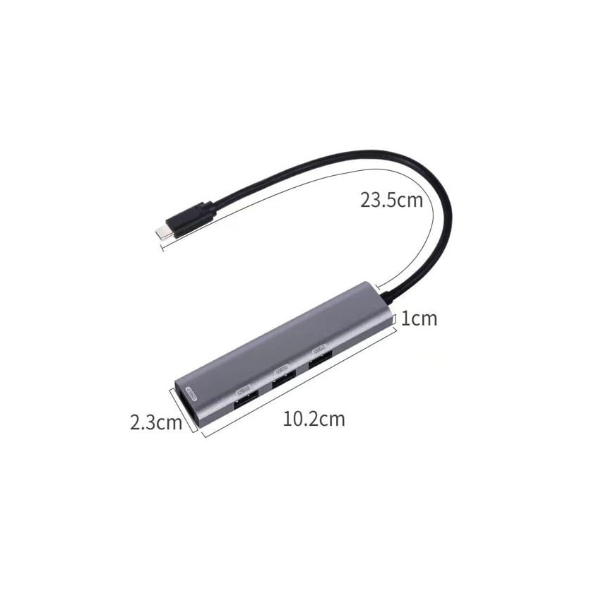 USB-C хаб 4 в 1 с поддержкой Power Delivery 100 Вт