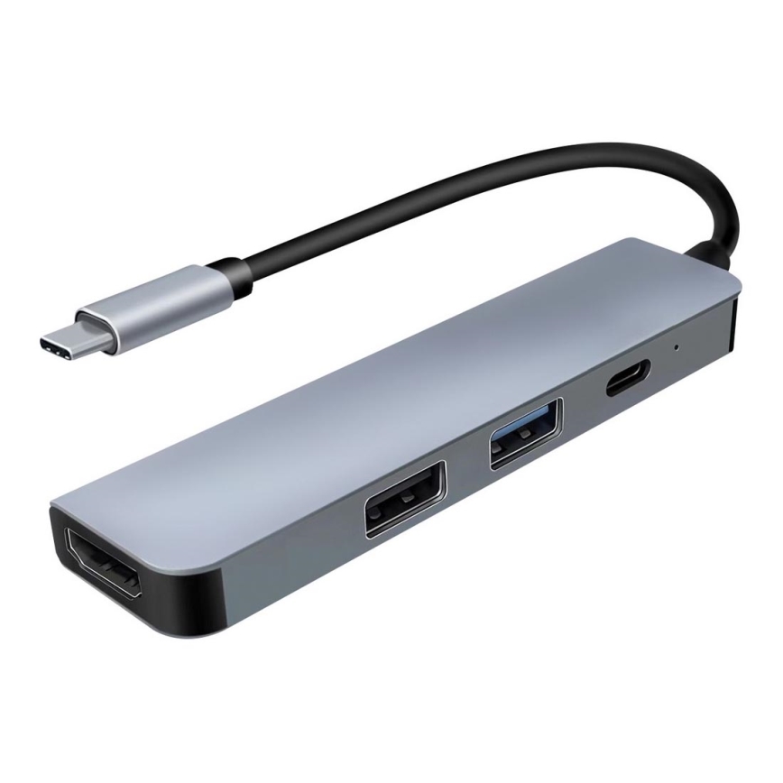 USB-C концентратор 4в1 Power Delivery 100W и HDMI 4K