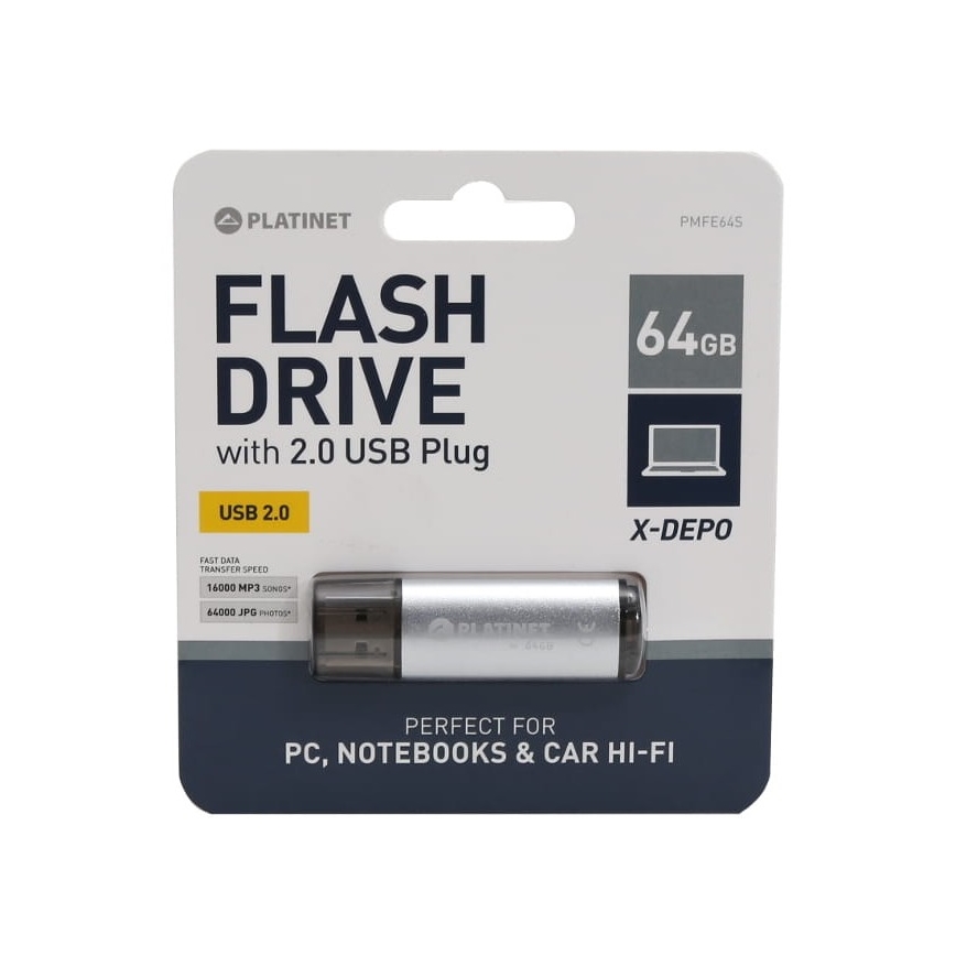 USB флешка 64Гб срібний