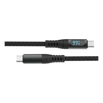 USB-кабель с разъемом TYPE C и светодиодным дисплеем 1м