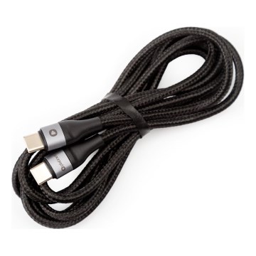 USB-кабель в оплетке USB-C / USB-C соединитель 42W 2 м черный