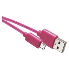 USB-кабель USB 2.0 A разъем/USB B микроразъем розовый