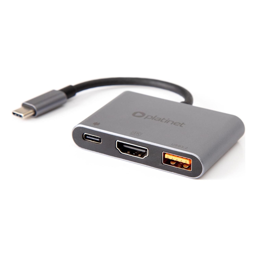 USB-концентратор 3в1 100W HDMI 4K